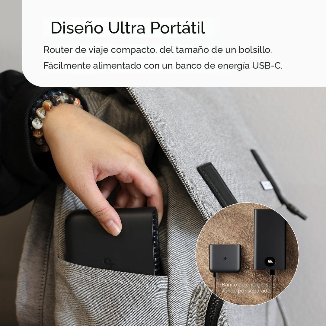 TP-Link Router de Viaje Ultra-Portátil Wi-Fi 6 AX1500 TL-WR1502X |...
