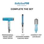 BabylissPRO Nano Titanium Ionic Hair Straightener, Professional Fla...