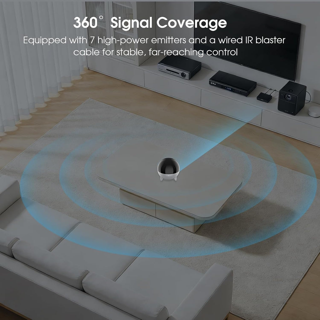 Sofabaton Repetidor IR R1 para Sofabaton X2 Control remoto universal y control remoto U3, repetidor infrarrojo con señal de largo alcance, kit de extensor IR para control de todo el hogar