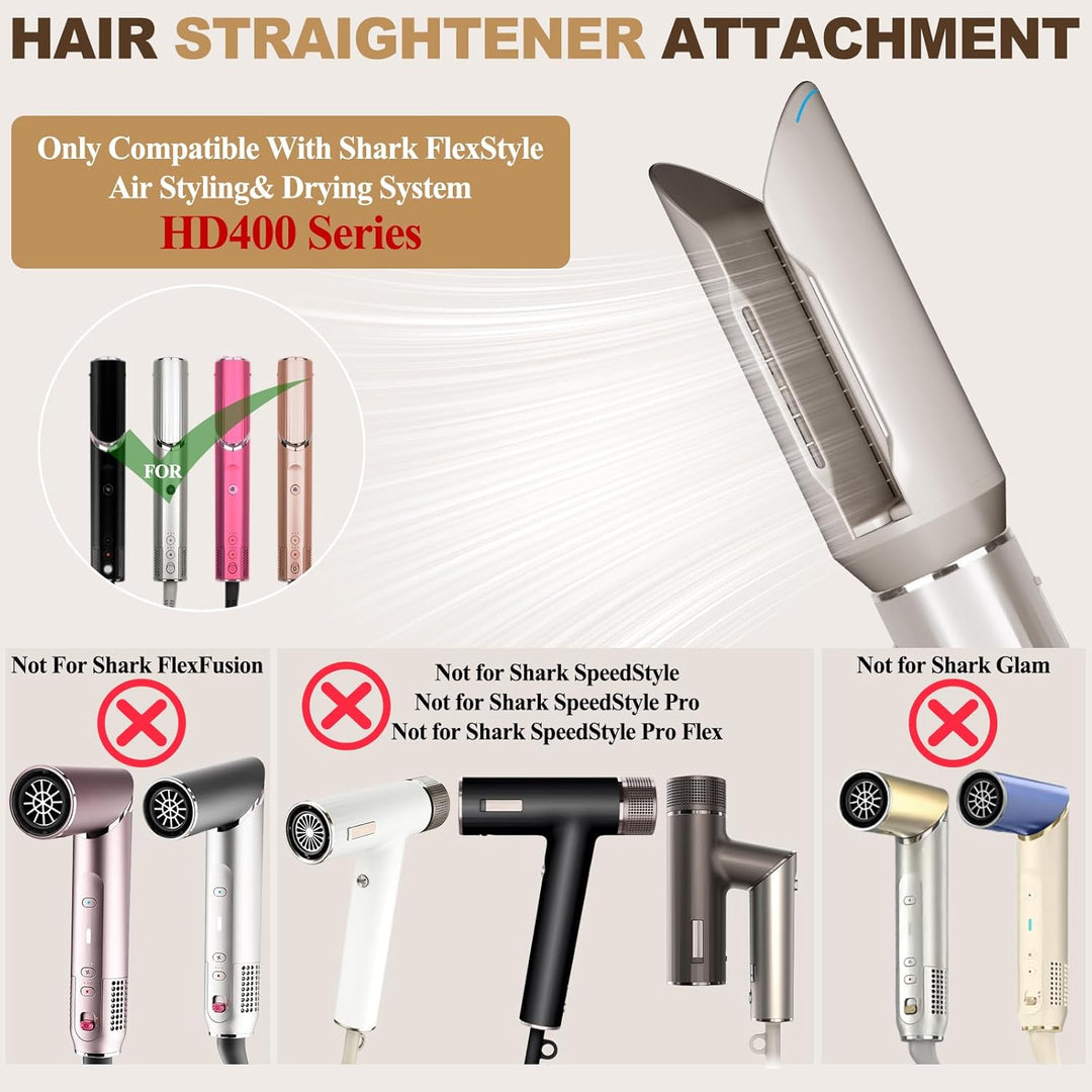 Chivixe Accesorio suave para el cabello Shark Flexstyle, boquilla s...