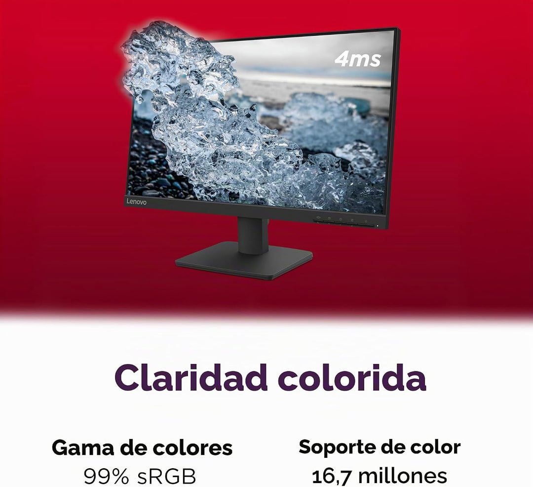 Monitor Lenovo L22-4e - Monitor de Oficina - Pantalla IPS FHD de 21...