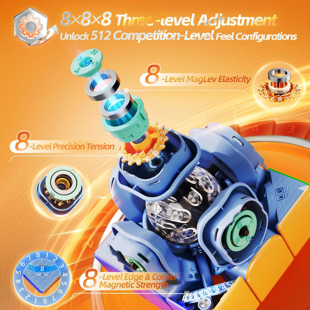 CuberShop Moyu PB Cube WR 20M Núcleo Ball MagLev 3x3 Cubo de Velocidad con Recubrimiento UV