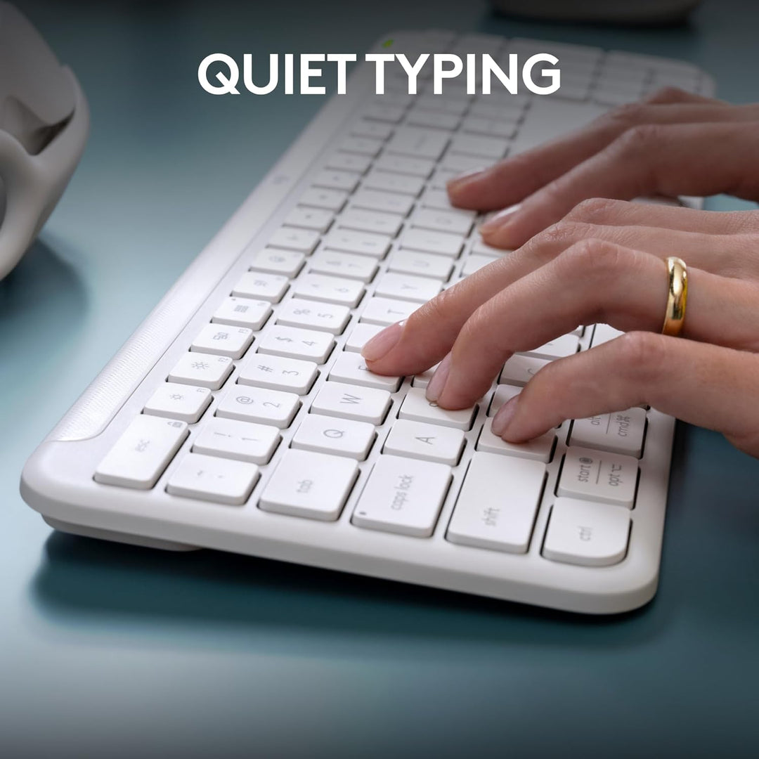 Logitech Signature Slim K950 Teclado inalámbrico, diseño elegante,...