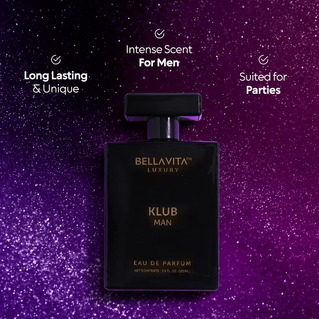 BellaVita Luxury KLUB Eau De Parfum para hombre (3.4 fl oz) | Perfu...