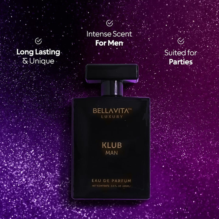 BellaVita Luxury KLUB Eau De Parfum para hombre (3.4 fl oz) | Perfu...