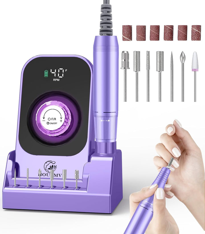 Máquina de taladro de uñas eléctrica portátil: Lima de uñas profesi...