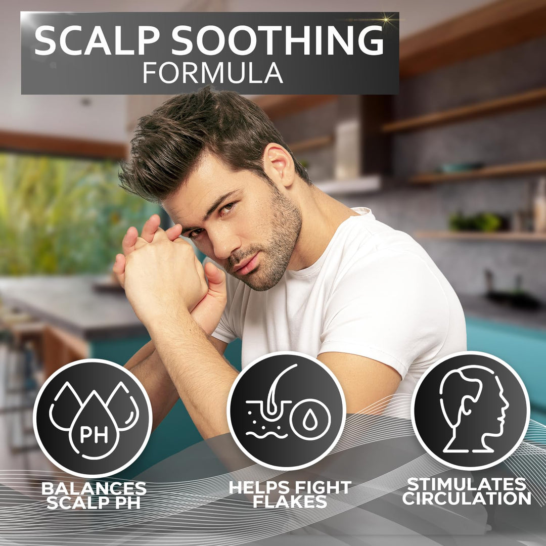 Set de champú y acondicionador para hombre, sin sulfato y aclarante...