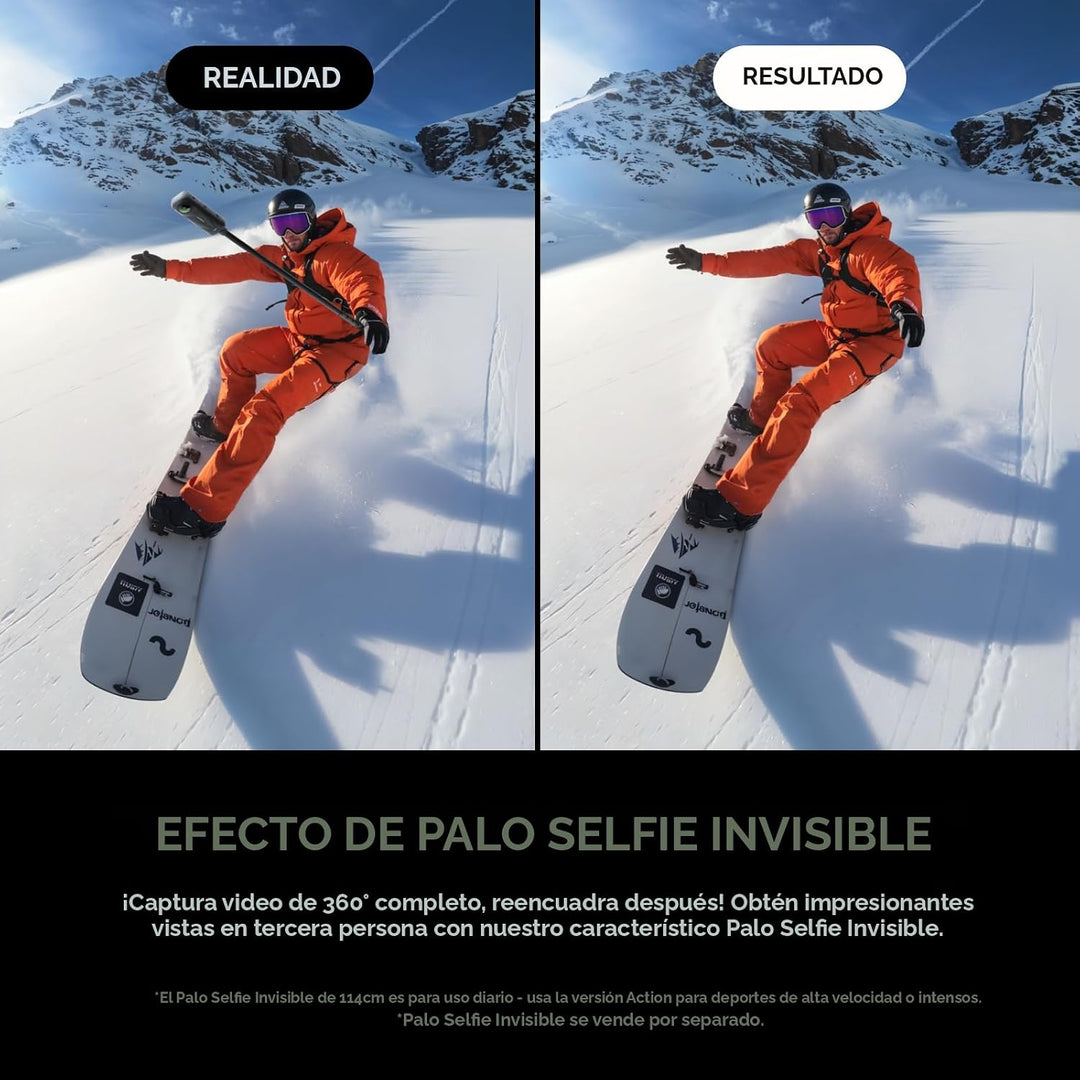 Insta360 X5 Paquete Esencial - Cámara de acción 8K 360° impermeable...
