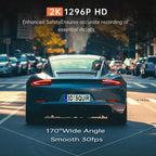 Cámara frontal de tablero 1296P, cámara WiFi para tablero de