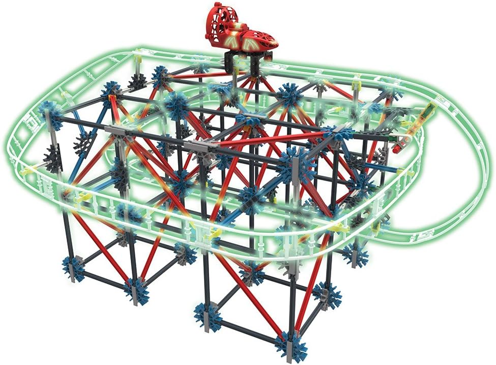 K'NEX Thrill Rides - Juego de construcción de montaña rusa Web Weaver, 439 piezas, a partir de 9 años, juguete educativo de construcción, multicolor