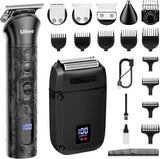 Ufree Recortadora de barba para hombres, afeitadora eléctrica de lá...