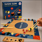 Juego familiar de suma de sushi y palillos | Desafío STEM Sushi | A partir