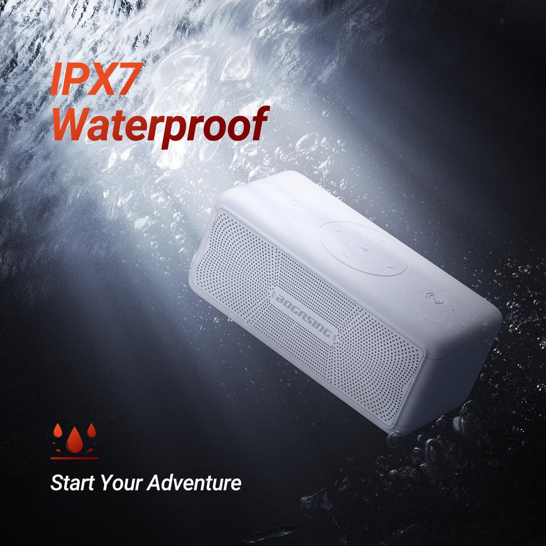 BOGASING Altavoces Bluetooth, altavoz inalámbrico portátil M5 con s...