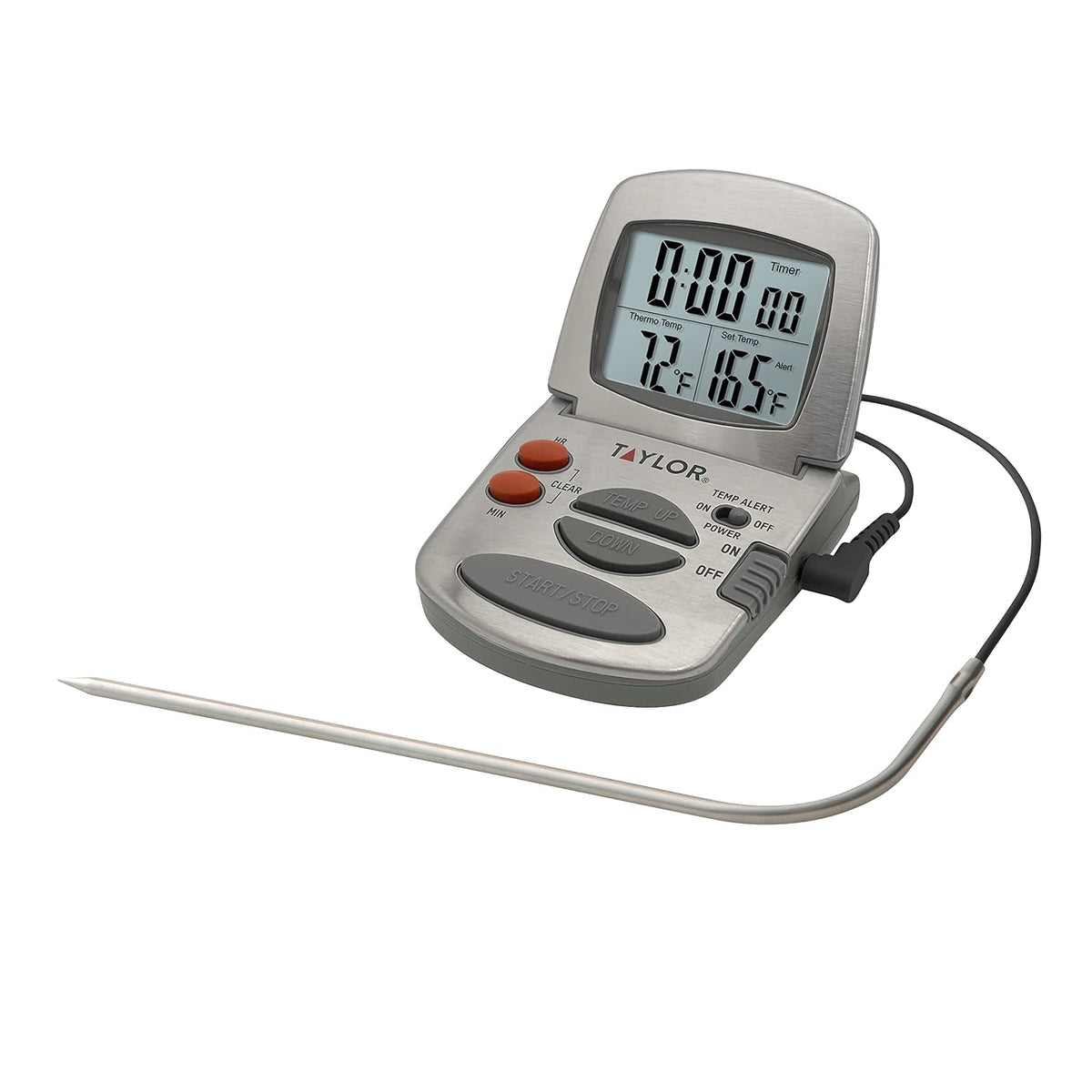 Termómetro digital de cocina Taylor Precision Products, con sonda y temporizador