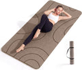 EaseUp Esterilla de yoga grande, 73 x 35.5 x 0.4 pies, extra gruesa y ancha, alfombrilla de pilates de 0.394 in, alfombrilla de ejercicio antideslizante, alfombrillas de entrenamiento para gimnasio en
