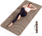 EaseUp Esterilla de yoga grande, 73 x 35.5 x 0.4 pies, extra gruesa y ancha, alfombrilla de pilates de 0.394 in, alfombrilla de ejercicio antideslizante, alfombrillas de entrenamiento para gimnasio en