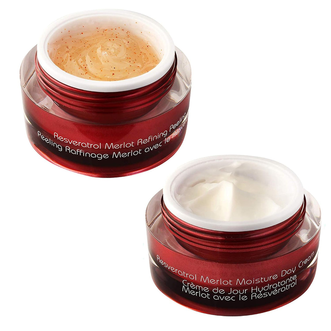 Set Crema de Día y Gel Peeling Vine Vera Merlot - Contiene Resverat...