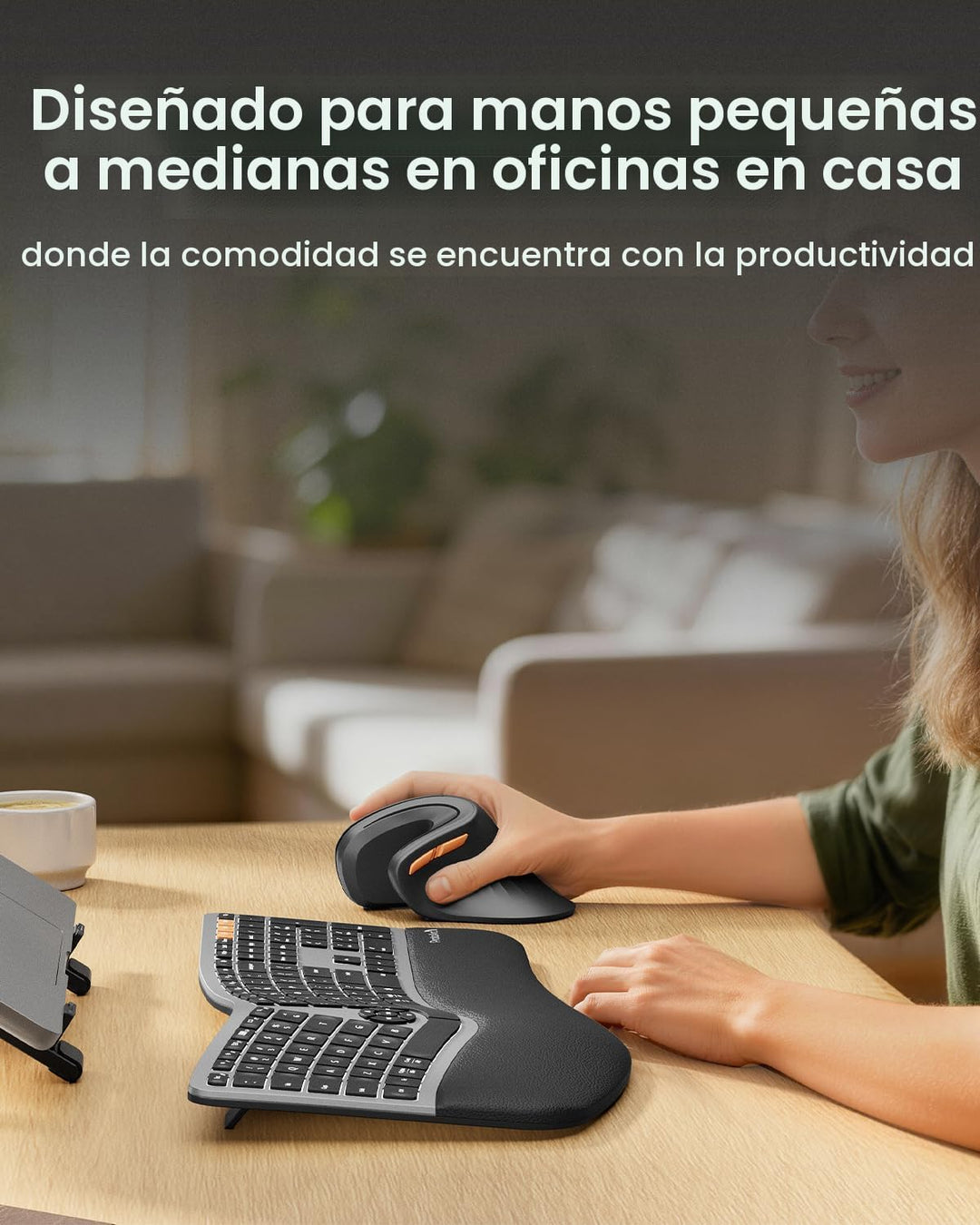 ProtoArc Ratón ergonómico, EM11 NL Bluetooth recargable inalámbrico...