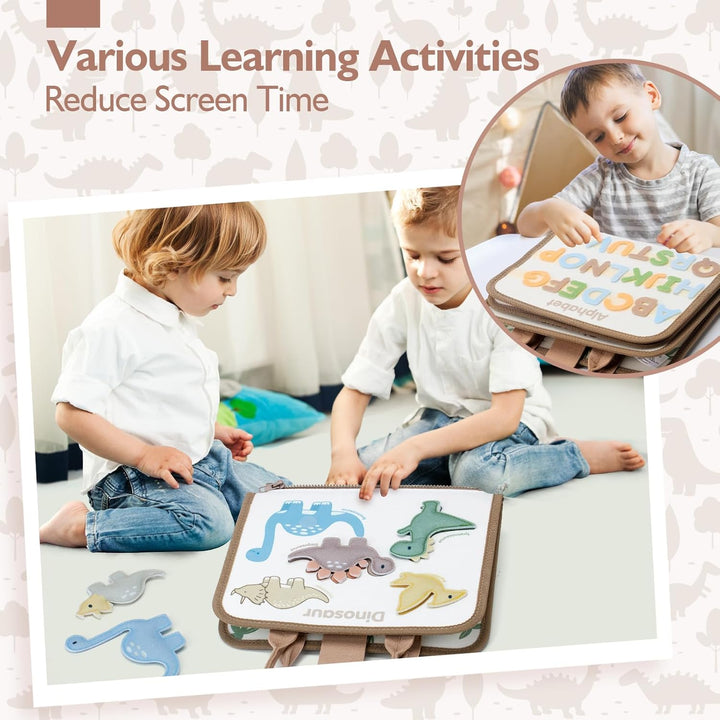 hahaland Montessori Tabla de Actividades para Niños Pequeños Juguet...