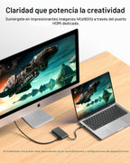Belkin USB C Hub, Hub de 5 puertos con pantalla HDMI 4K a 60Hz, entrega de alimentación de 100W, transferencia rápida de datos 10Gbps, adaptador multipuerto USB C - Compatible con MacBook, iPad Pro