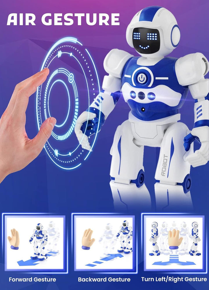EduCuties Juguetes robot para niños, control remoto programable, in...