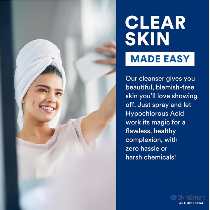 SkinSmart Antimicrobial Limpiador facial para brotes e