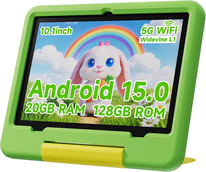PEICHENG - Tablet para niños con estuche protector EVA, Android 15....