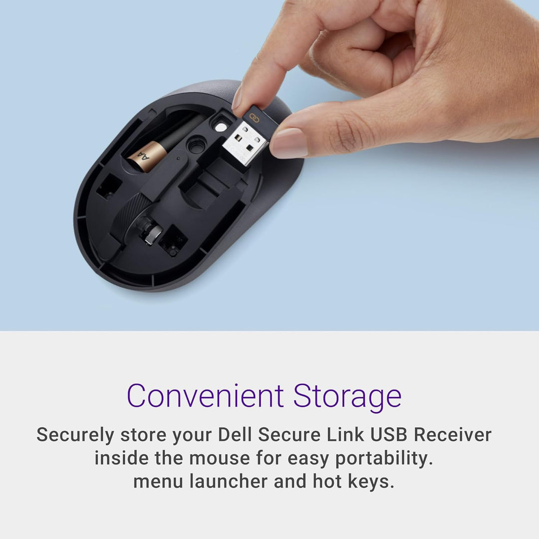Dell Mouse silencioso MS355 - Rueda de desplazamiento programable,...