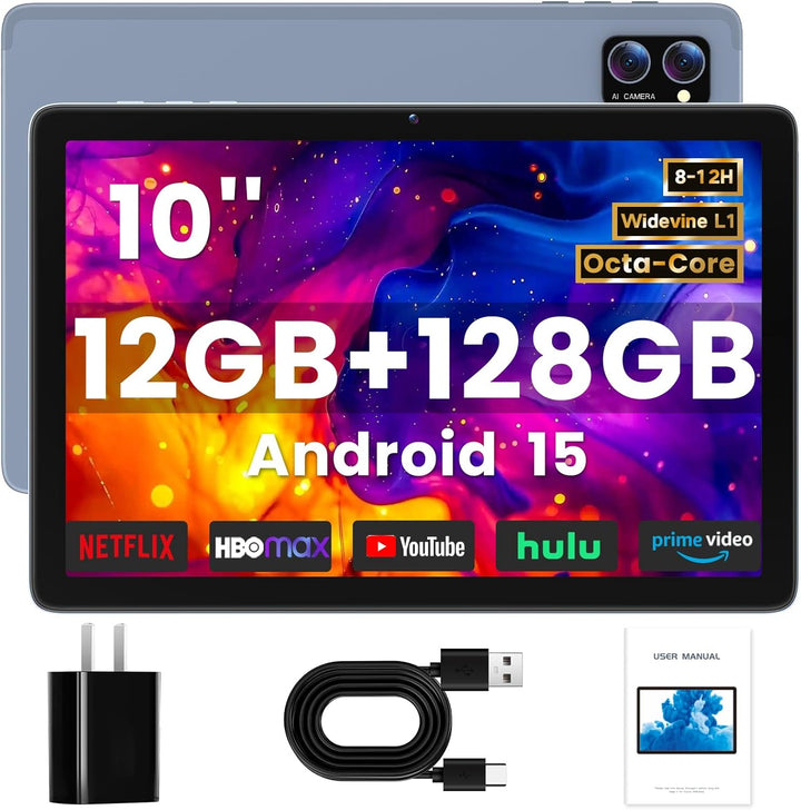 Winsing Tableta Android de 10 pulgadas, tabletas Android 15 2025 pa...