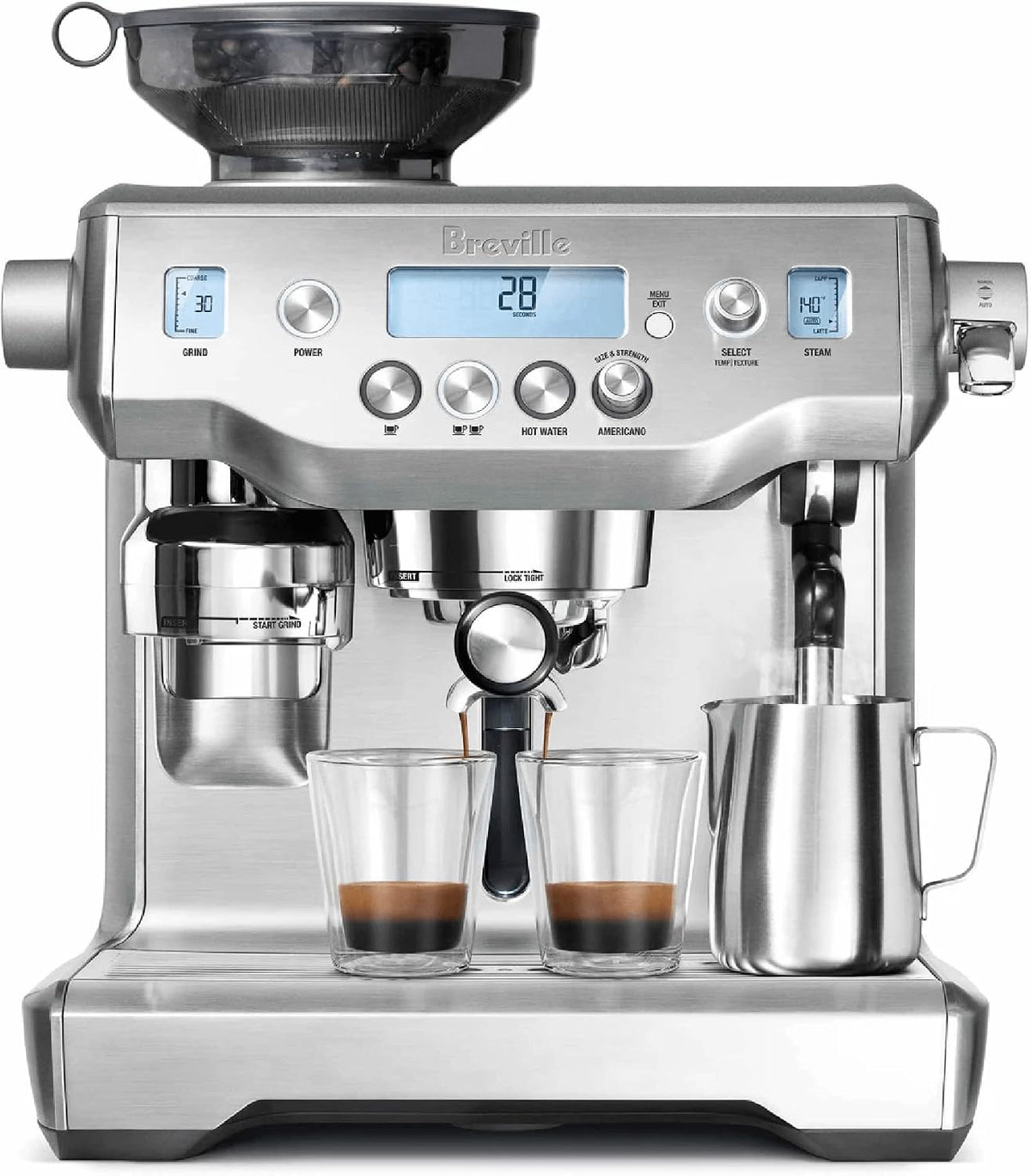 Breville Máquina Espresso Oracle, BES980XL de plata