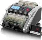 Aneken - Máquina contadora de dinero con conteo de valor, detector de billetes falsificados UV/MG/IR/DD/DBL/HLF/CHN para dólares y euros, modos de añadir y lote, contador de efectivo con pantalla LCD