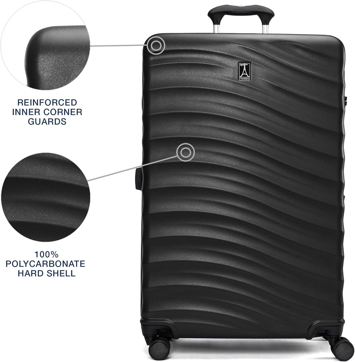 Travelpro Maxlite Air V2 Maleta de carcasa rígida expandible, Negro