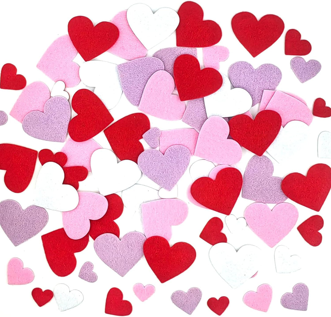 IFKEGON 288 calcomanías de corazón de fieltro formas