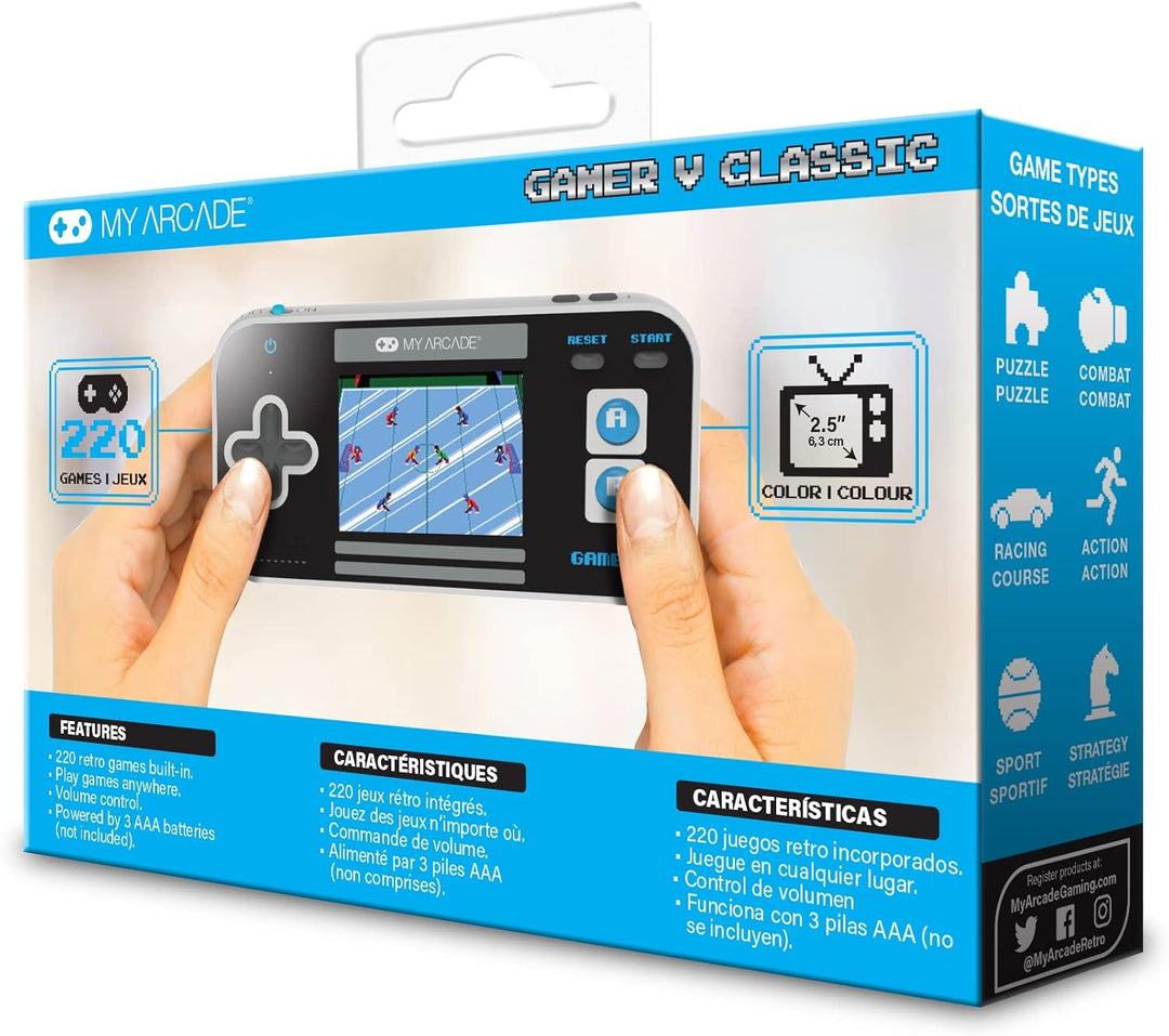 My Arcade Gamer V Classic-Blue: 220 juegos precargados, diversión p...
