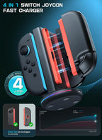 SUPCASE Base de carga para Nintendo Switch 2 Joy Con, color negro