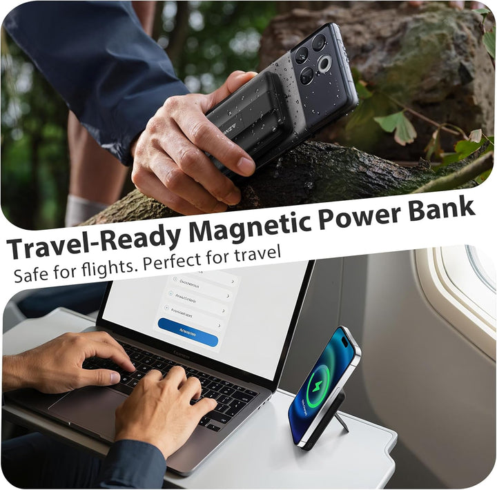 Azmuth Banco de energía magnético, 10000 mAh para batería MagSafe,...