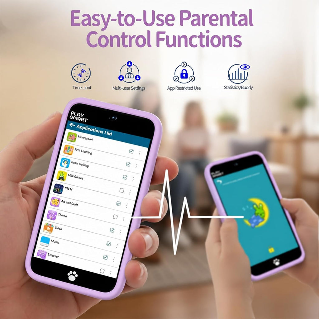 MOMILLA Teléfono inteligente para niños, juguetes para niños con más de 195