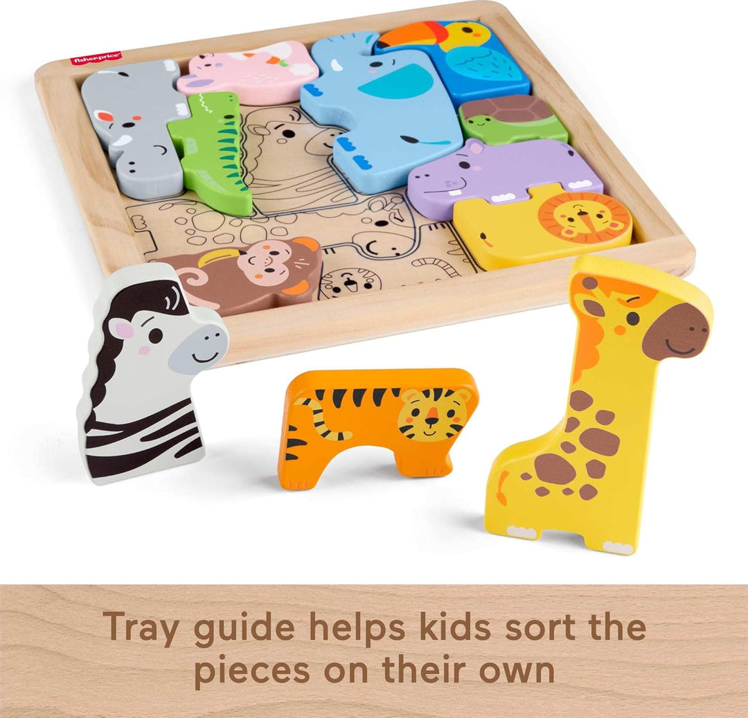 Fisher-Price Rompecabezas de madera para niños pequeños 13