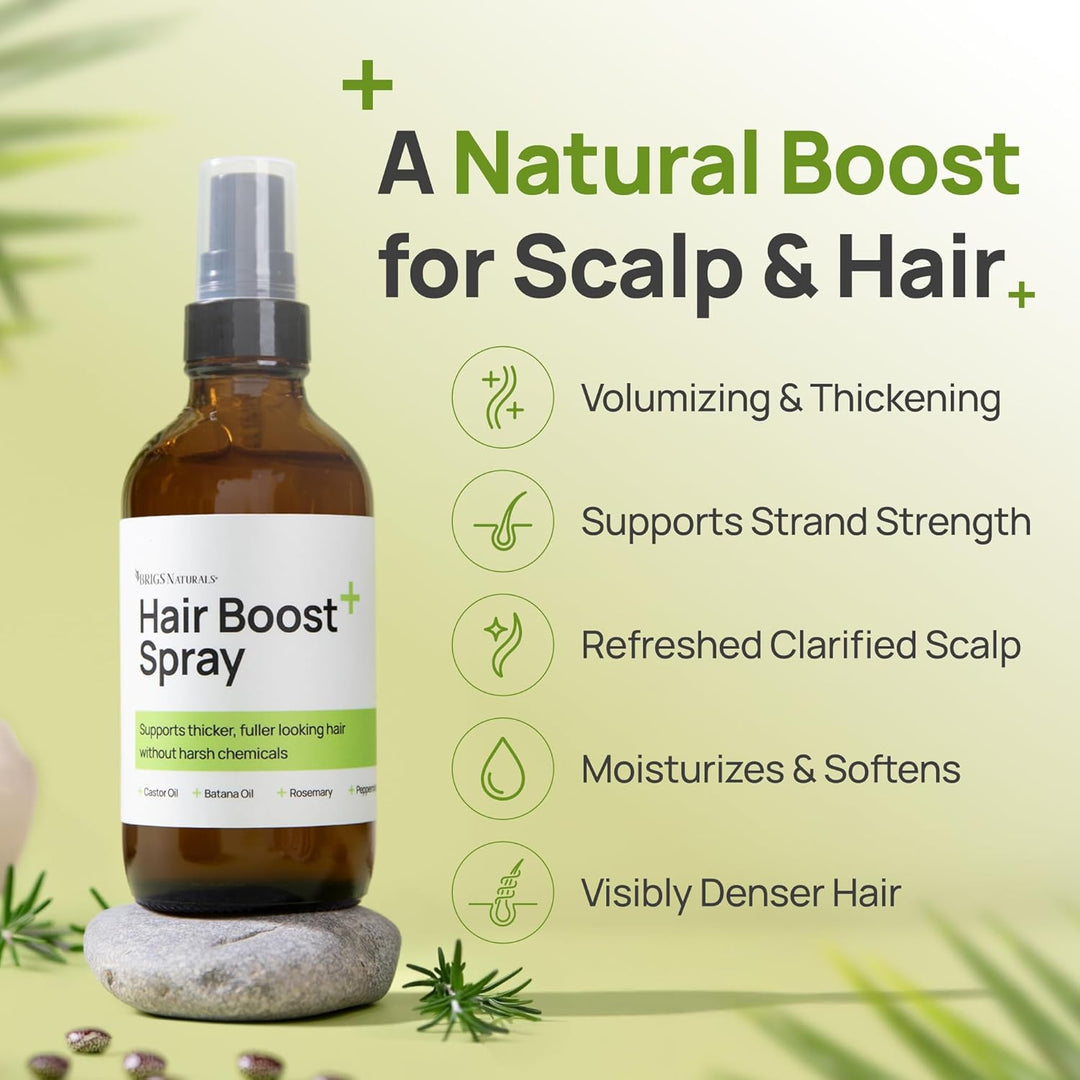 Brigs Naturals Spray para aumentar el cabello para un cabello de as...