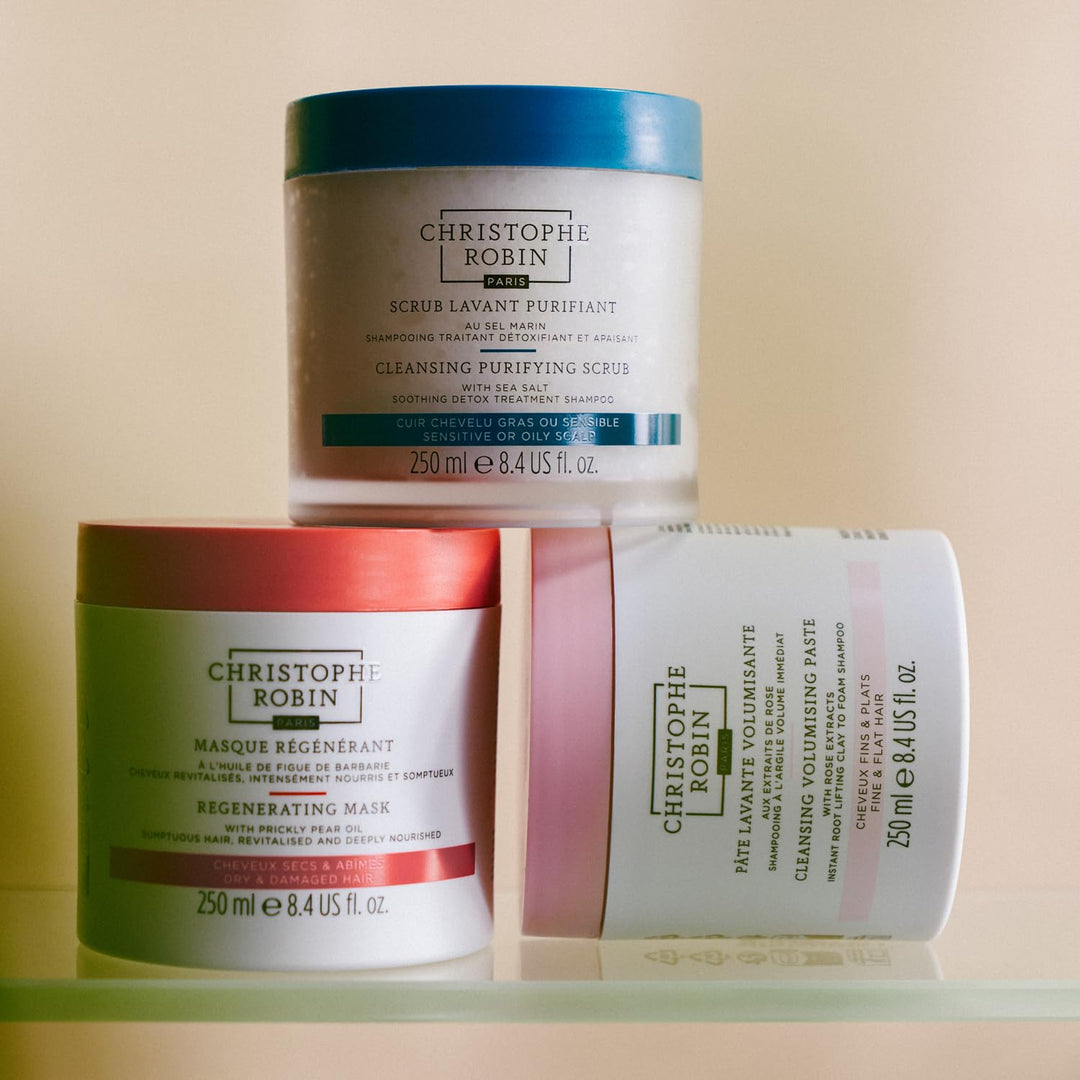 Christophe Robin Exfoliante purificador del cuero cabelludo con sal...