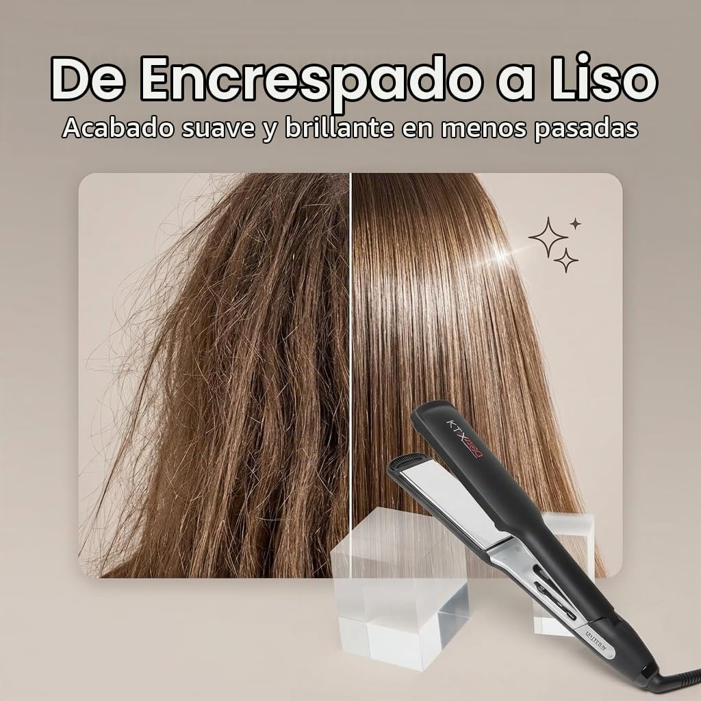 IZUTECH Plancha plana de titanio KTX450 de 1.75 pulgadas, plancha d...
