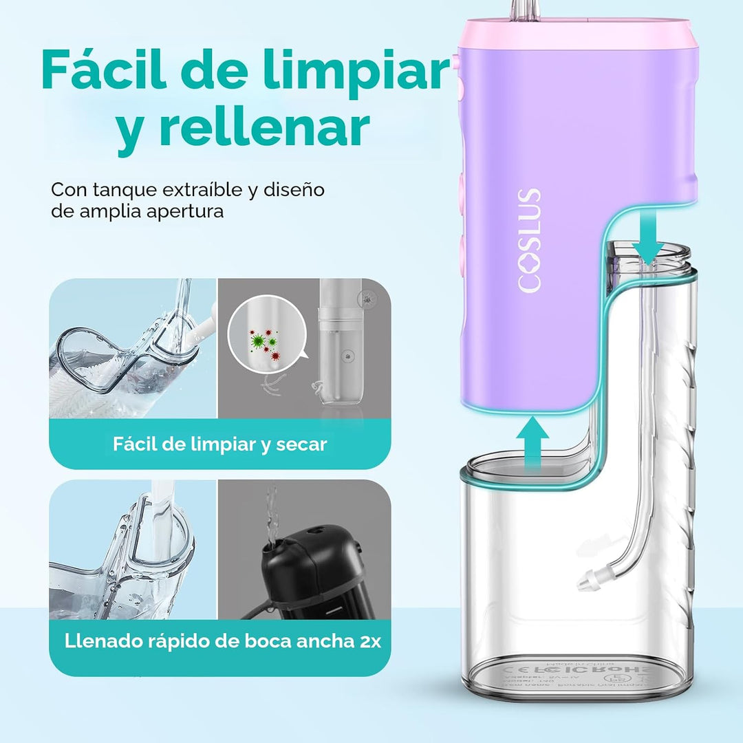 COSLUS Mini irrigador de agua para viajes: diseño compacto portátil...