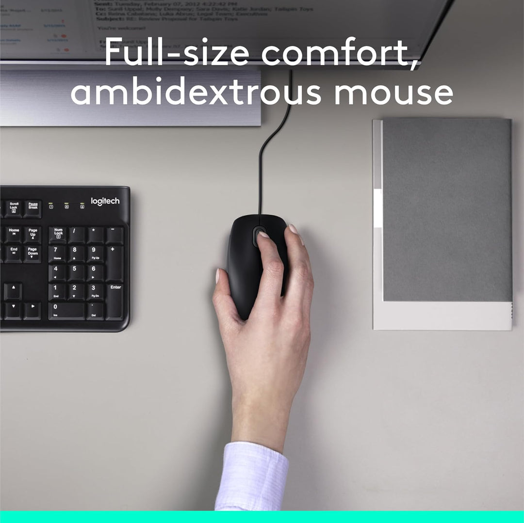 Logitech MK120 Combo de teclado y ratón con cable para