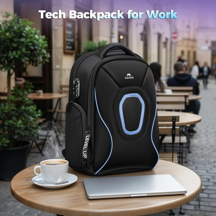 MATEIN Mochila para laptop de 17.3 pulgadas para hombres, mochila d...