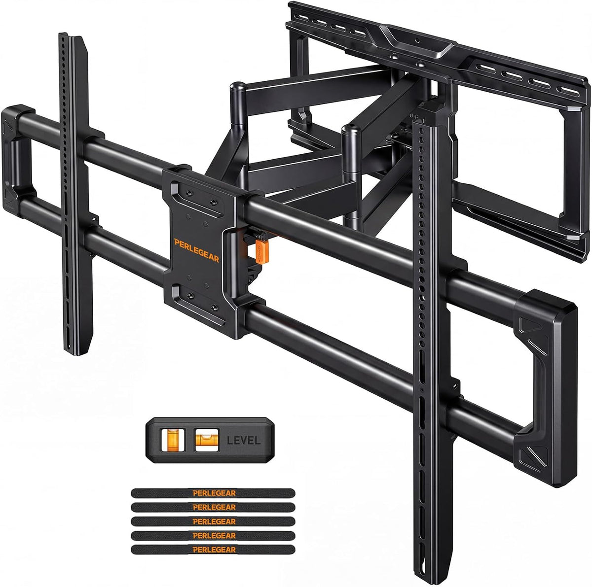 Perlegear Soporte de pared grande de movimiento completo para televisores