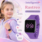 Relojes para niños y niñas, reloj deportivo digital con contador de pasos, podómetro, alarma de vibración, sin aplicación, impermeable, rastreador de fitness, reloj para niños, niñas, adolescentes
