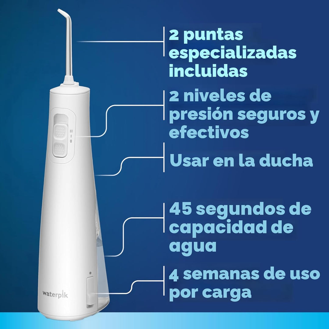 Waterpik Pulse 3100 - Irrigador dental portátil inalámbrico, recarg...