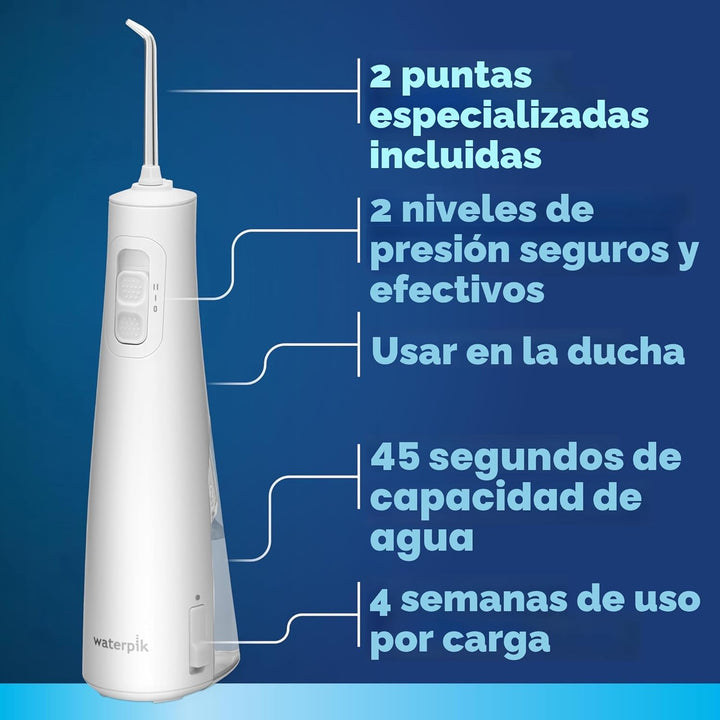 Waterpik Pulse 3100 - Irrigador dental portátil inalámbrico, recarg...