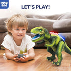 STEAM Life RC Walking T-Rex Dinosaur Toy, Lights y Roar, Kids 3-8