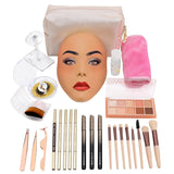 Tabla de práctica de maquillaje 3D, cara de silicona, maniquí reuti...